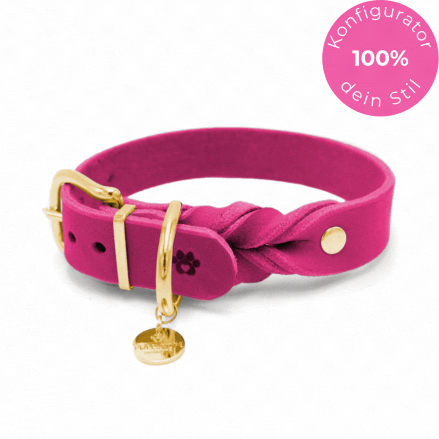 Fettleder Halsband Éloise