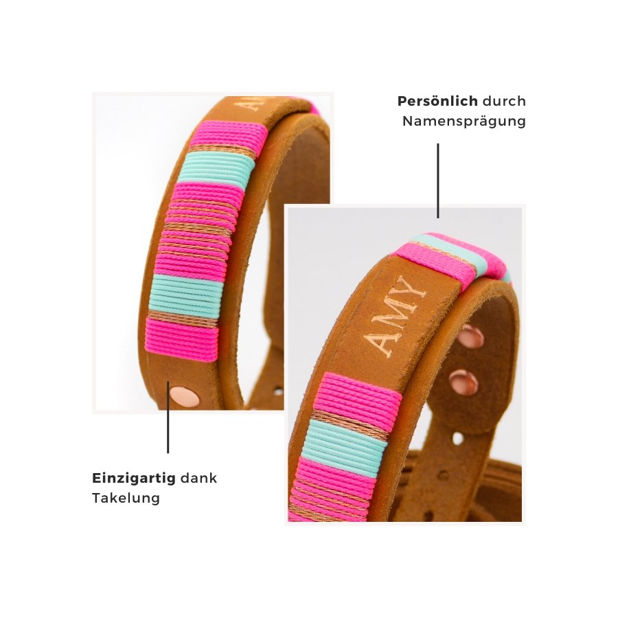 Halsband Mila Double - Konfigurator - DIES HUND DAS by PUPPYROPE