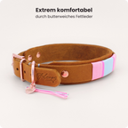 Fettleder Halsband Milou