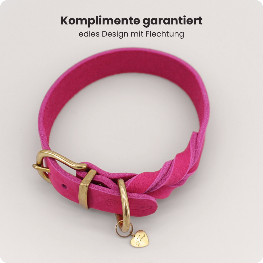 Fettleder Halsband Éloise