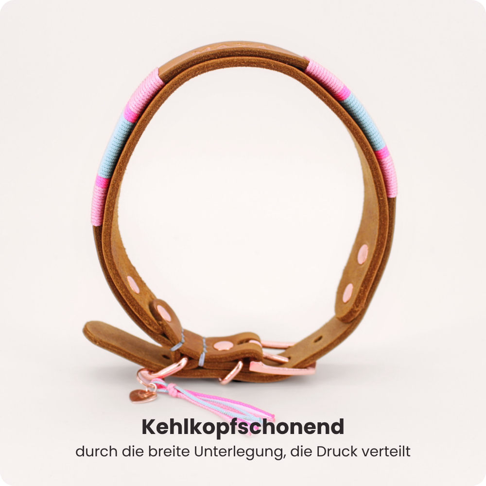 Fettleder Halsband Milou