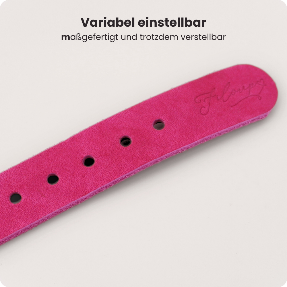 Fettleder Halsband Éloise