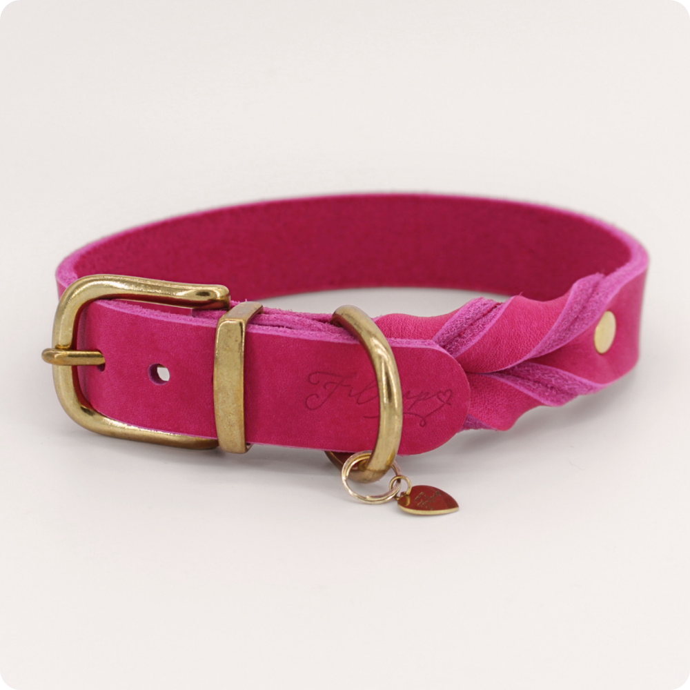 Fettleder Halsband Éloise