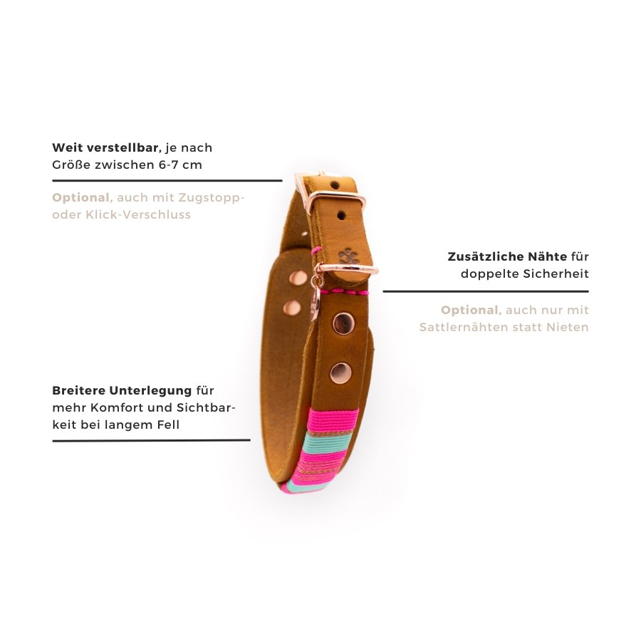 Halsband Mila Double - Konfigurator - DIES HUND DAS by PUPPYROPE